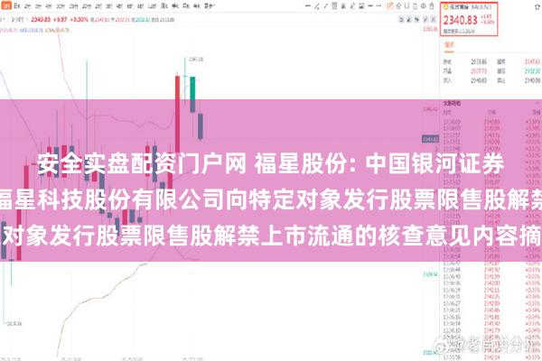 安全实盘配资门户网 福星股份: 中国银河证券股份有限公司关于湖北福星科技股份有限公司向特定对象发行股票限售股解禁上市流通的核查意见内容摘要