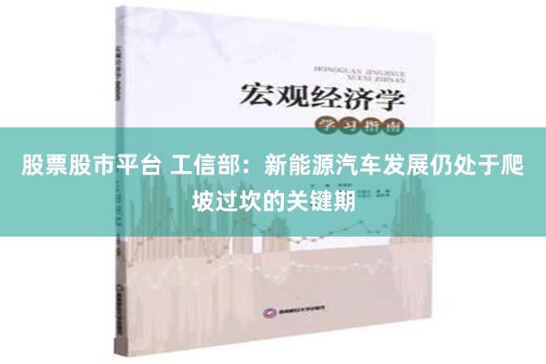 股票股市平台 工信部：新能源汽车发展仍处于爬坡过坎的关键期